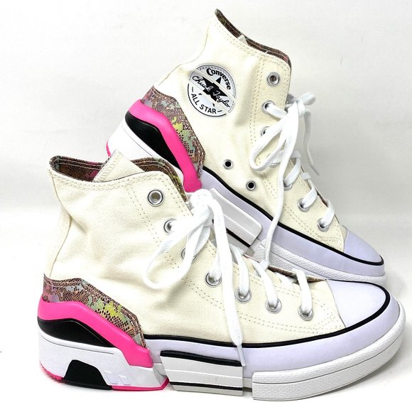 Converse Shoes - Converse Women's CPX70 HI SNAKESKIN ARCHIVE PRINT Egret Canvas Sneakers 571245C